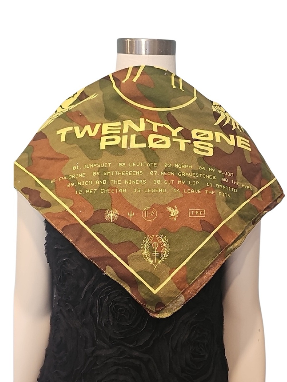 💚 TWENTY ØNE PILØTS Camouflage Bandana Scarf